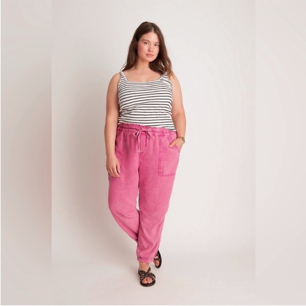 Anthropologie Rhys Utility Linen Blend Jogger Pants - Picture 2 of 2